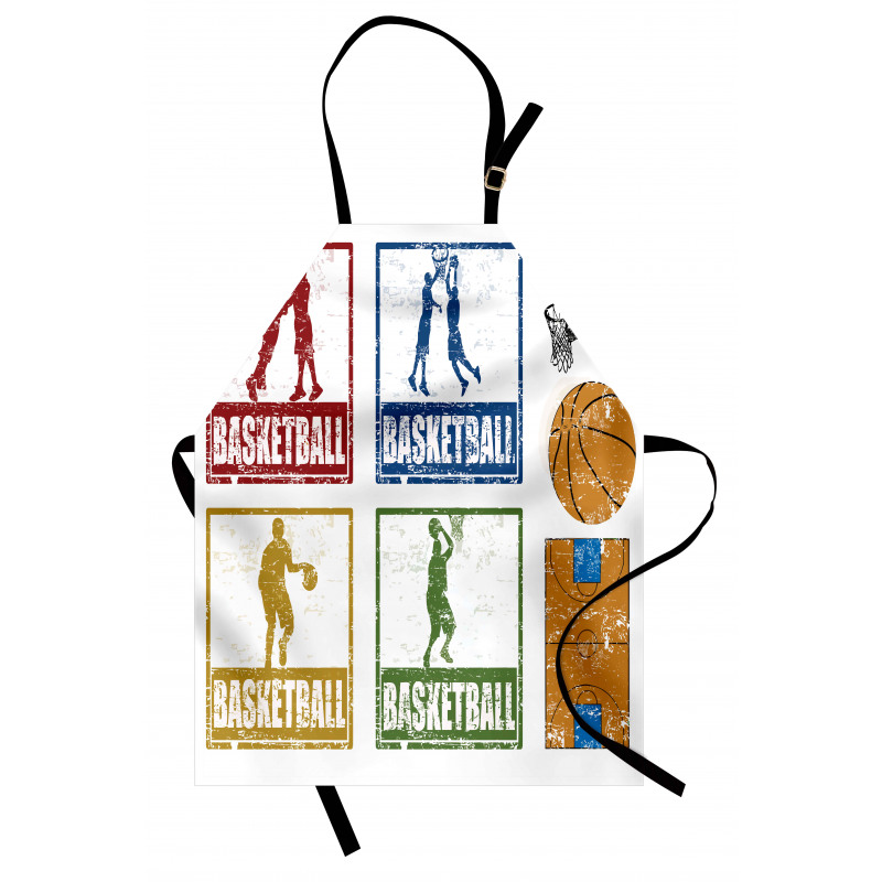 Grunge Basketball Sport Apron