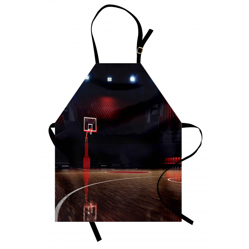 Empty Basketball Court Apron