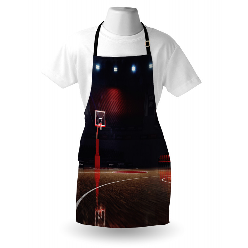 Empty Basketball Court Apron