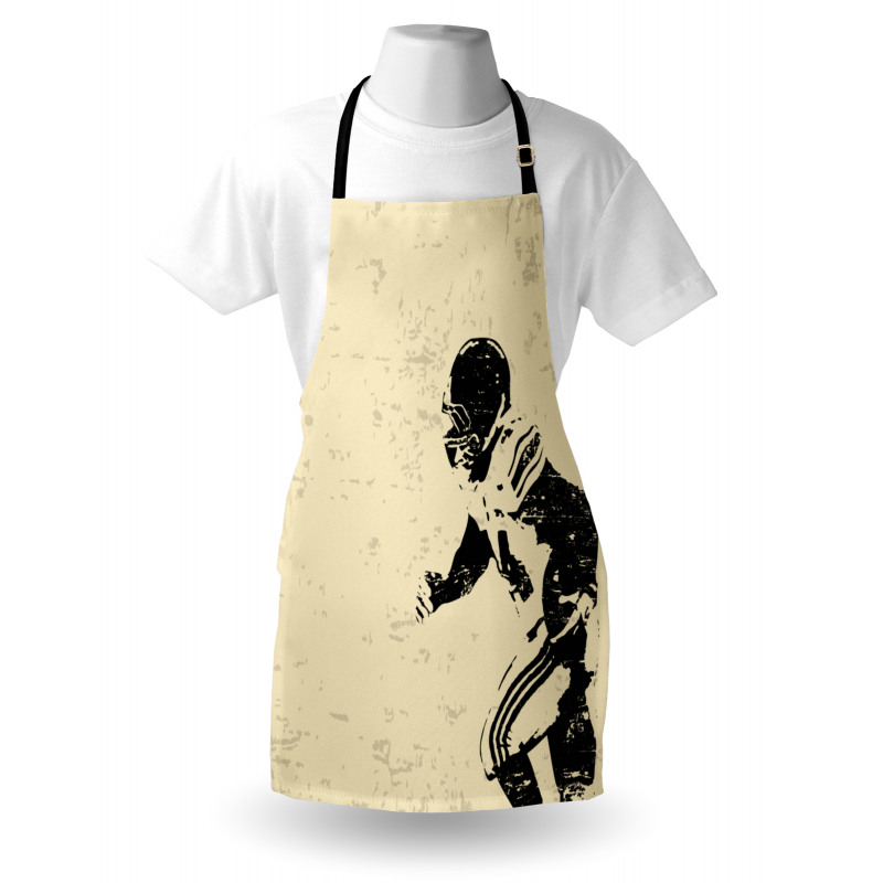 Rugby Player in Action Apron