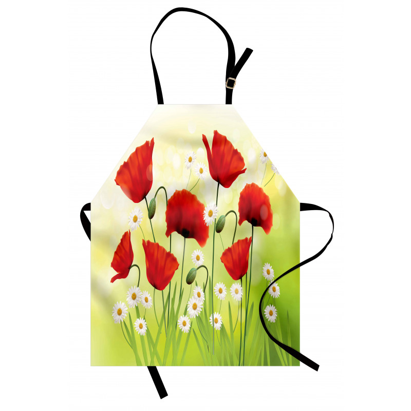 Floral Chamomile Poppy Apron