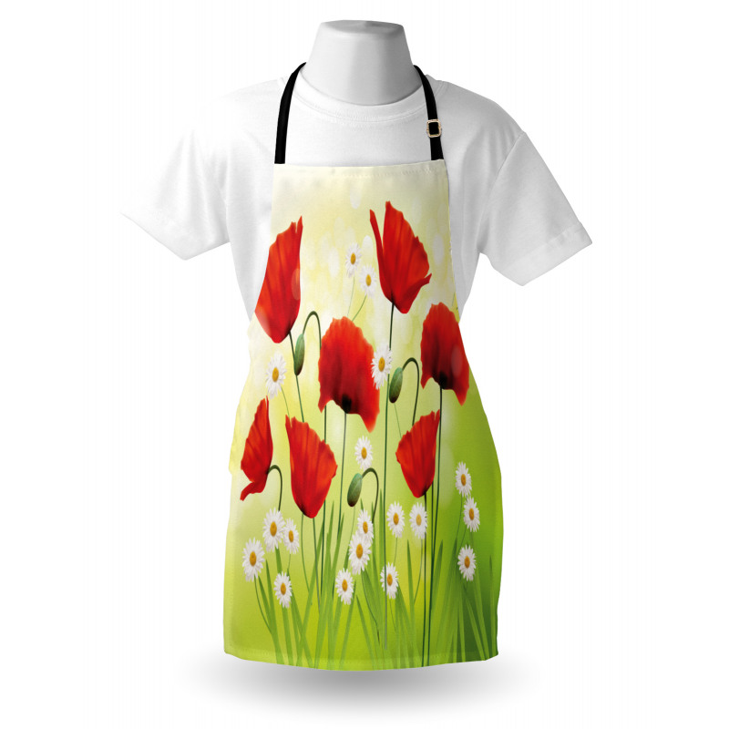 Floral Chamomile Poppy Apron