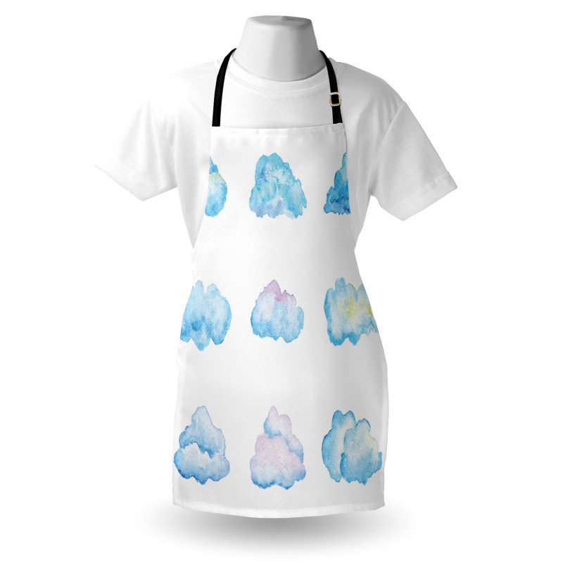 Cartoon Fluffy Clouds Apron