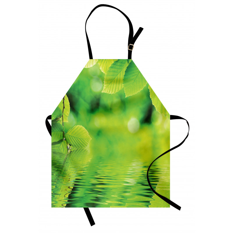 Leaves and River Peace Apron