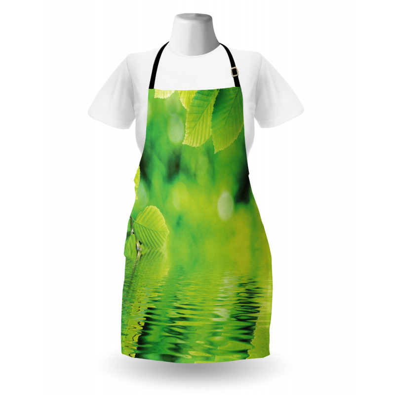 Leaves and River Peace Apron