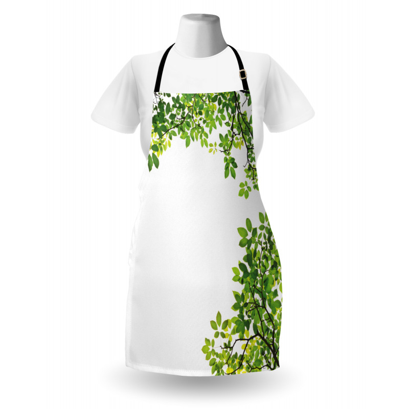 Fresh Branch with Leaves Apron