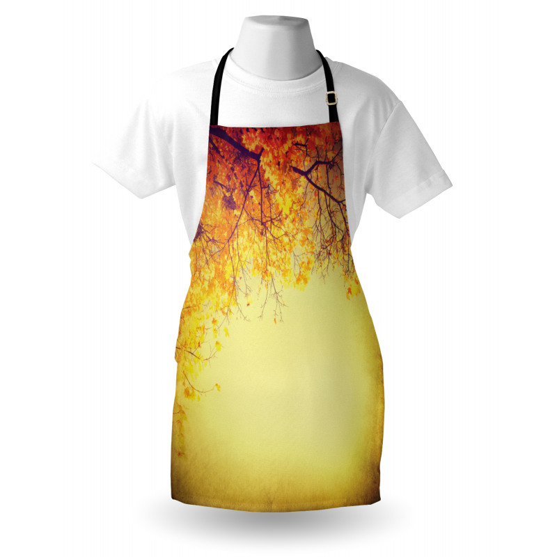 Retro Autumn View Apron