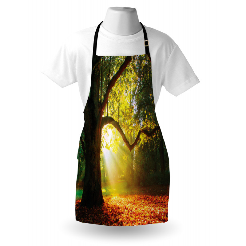 Oak Autumn Leaves Hazy Apron