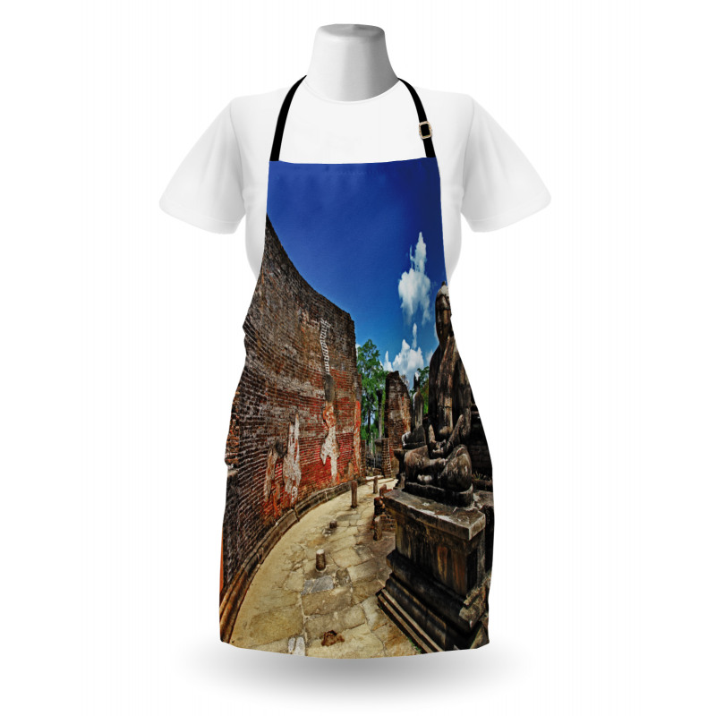 Asian Lotus Theme Building Apron