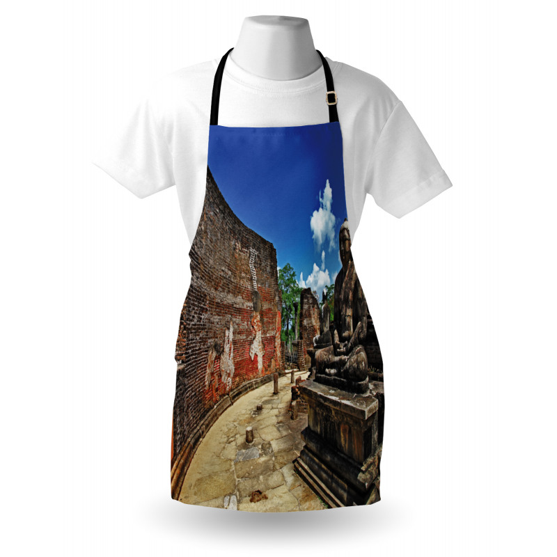 Asian Lotus Theme Building Apron