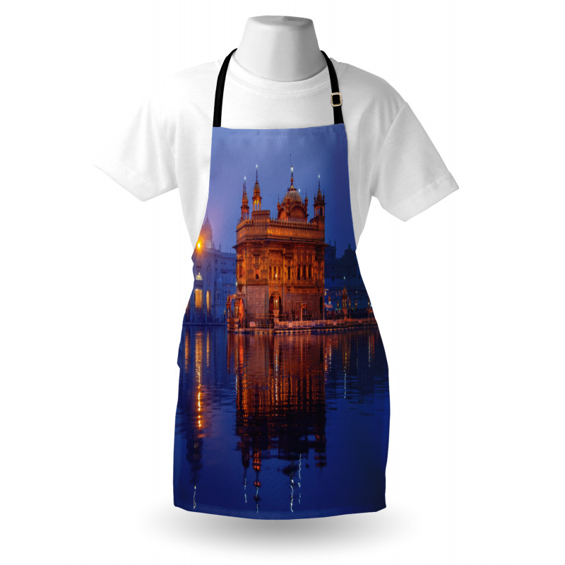 Golden Yellow Building Night Apron