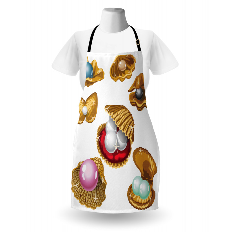 Open Shells Sea Image Apron