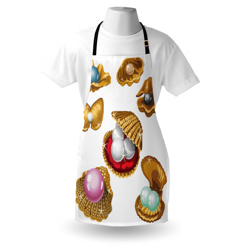 Open Shells Sea Image Apron