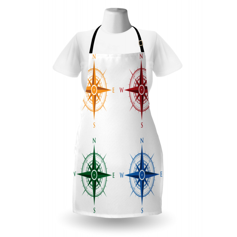 Colorful Compasses Apron