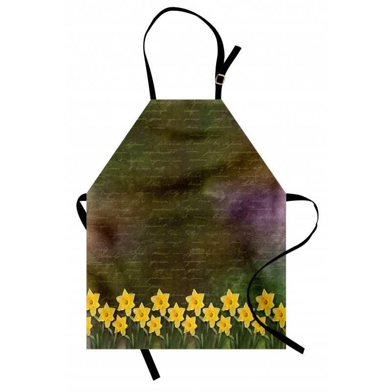 Bridal Spring Flowers Apron