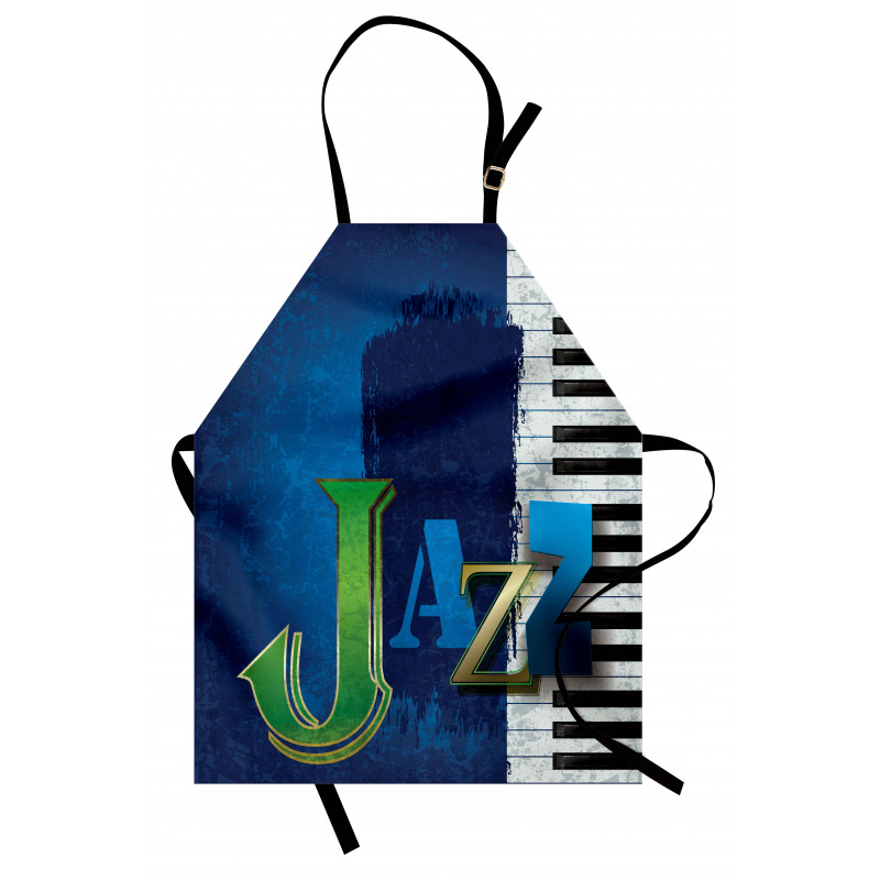 Jazz Music Keys Guitar Apron