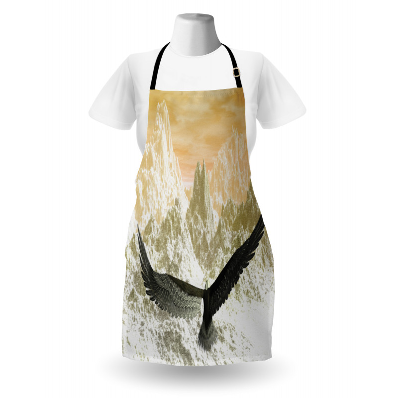 Eagle Flying Mountains Apron