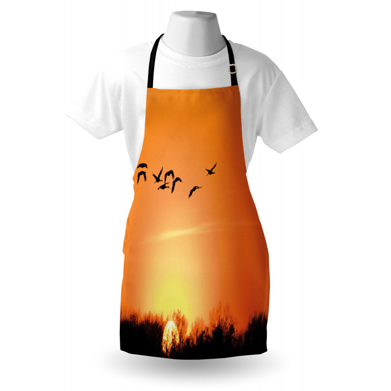 Migration Sunset Orange Apron