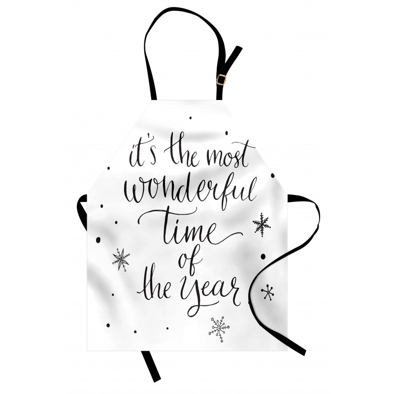 Christmas Cheer Typography Apron