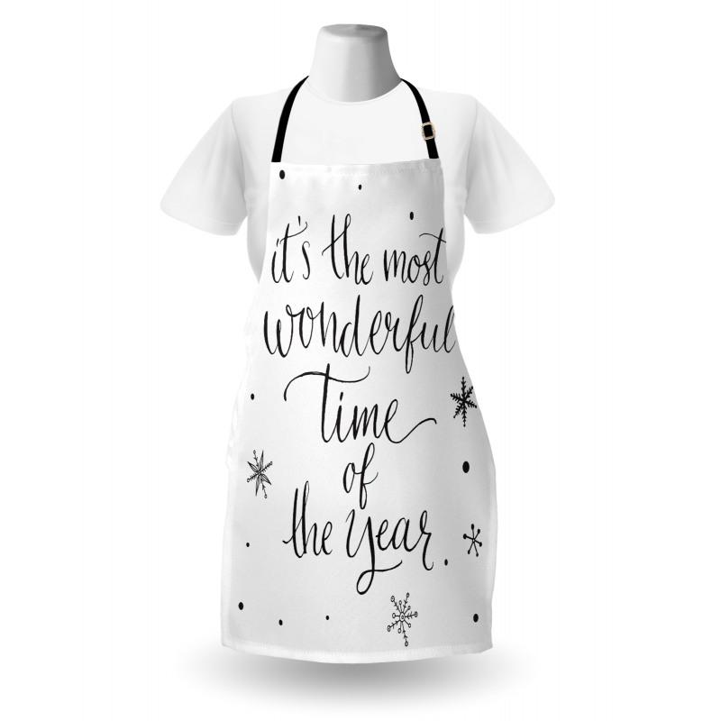 Christmas Cheer Typography Apron