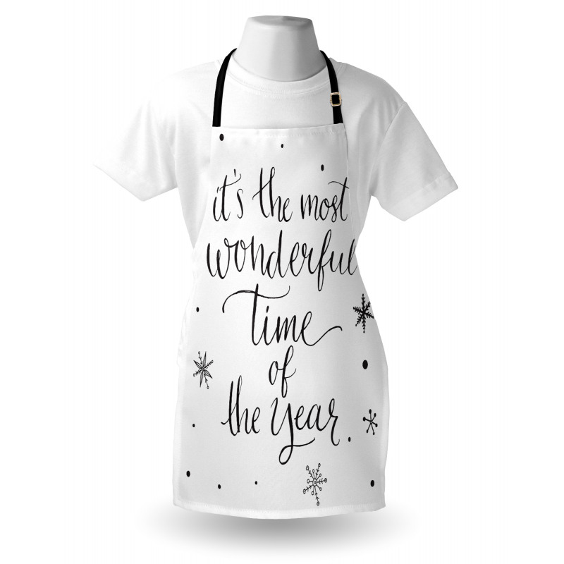 Christmas Cheer Typography Apron