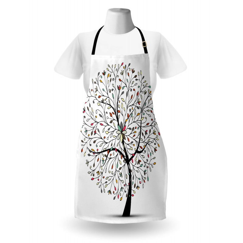 Colorful Leaves Surreal Tree Apron