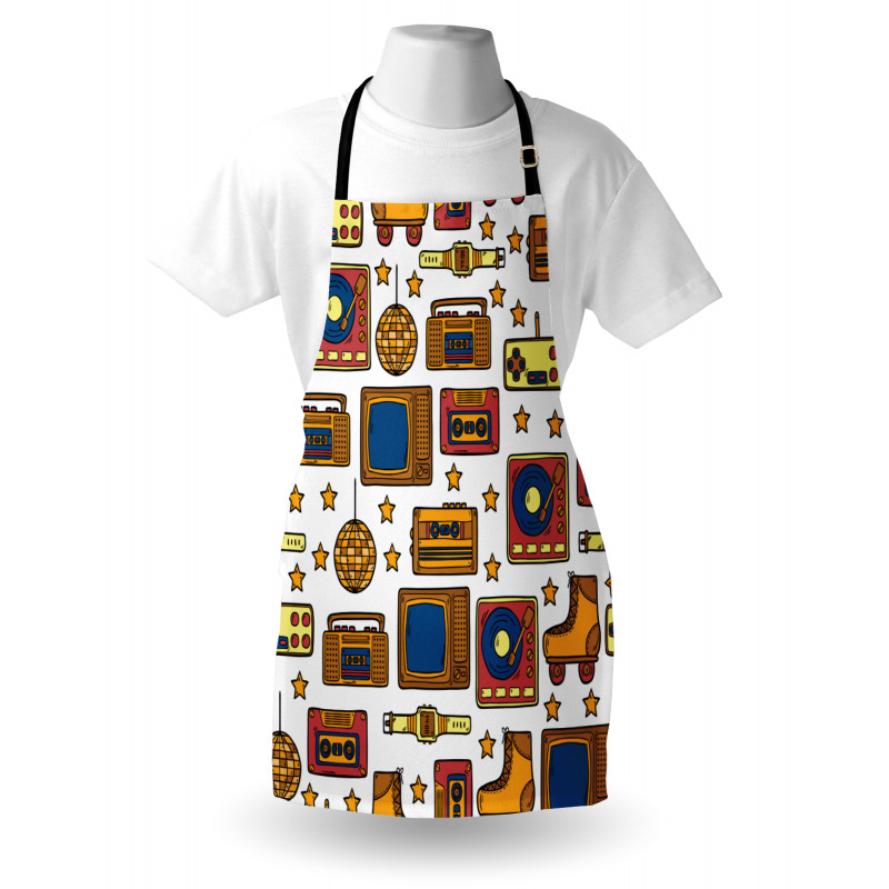 90s Theme Retro Apron