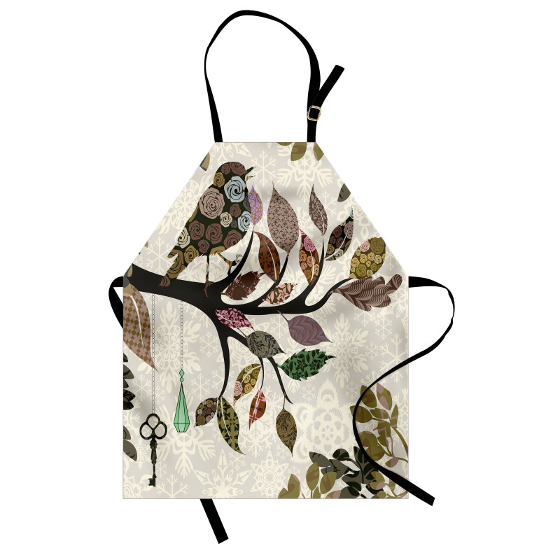 Spring Floral Birds French Apron