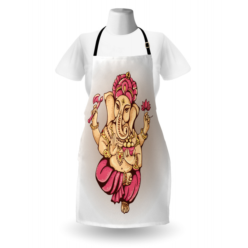 Bohemian Elephant Lotus Apron