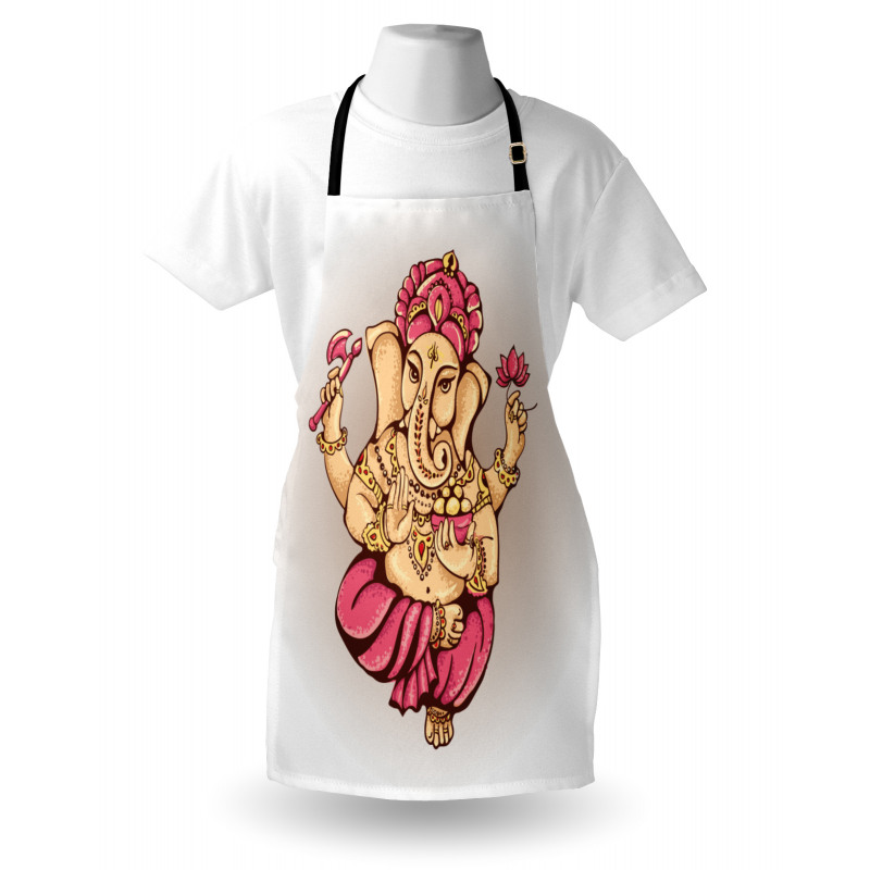 Bohemian Elephant Lotus Apron