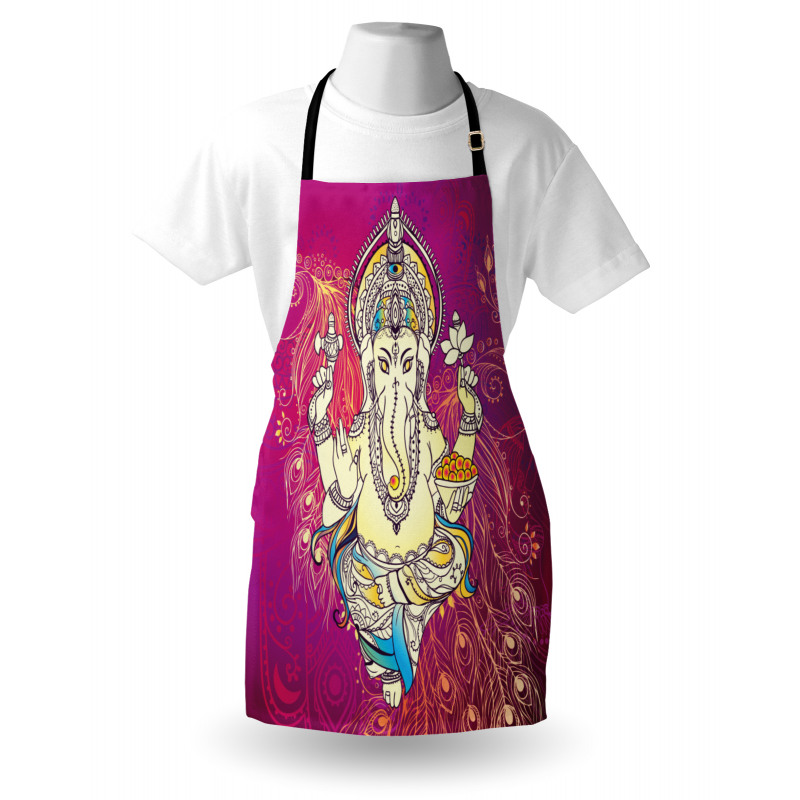 Folkloric Elephant Boho Apron