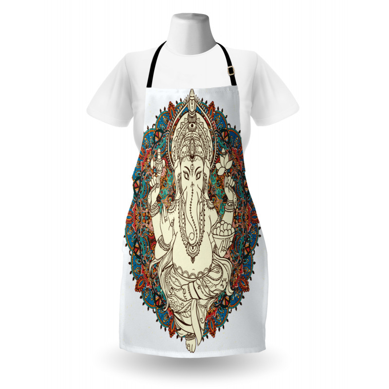 Asian Elephant Blossoms Apron