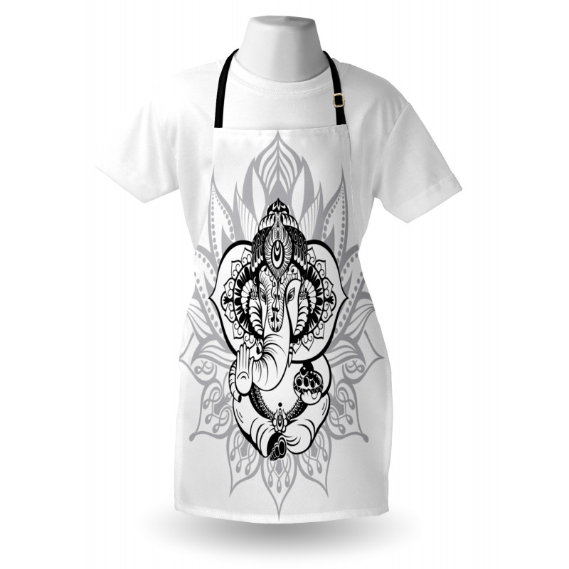 Elephant Ancient Figure Form Apron