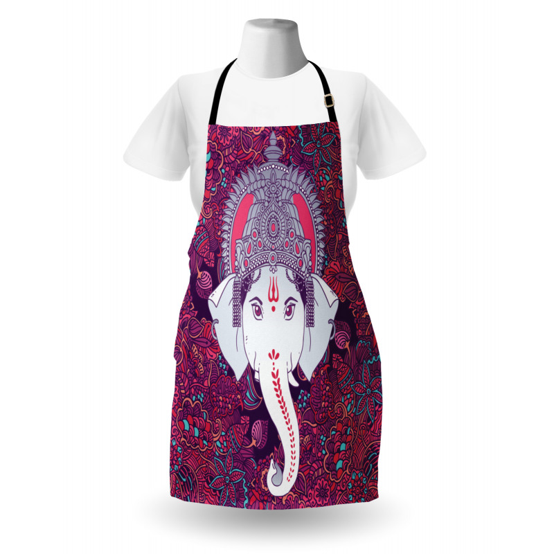 Elephant Mandala Art Apron