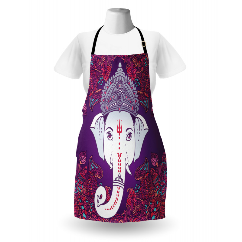 Elephant Floral Design Apron