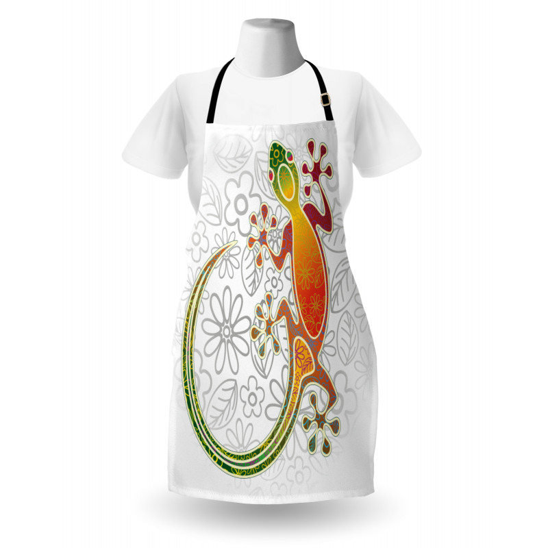 Art Frog Flowers Apron