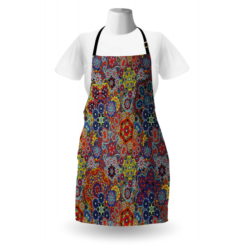 Combined Nested Paisley Apron