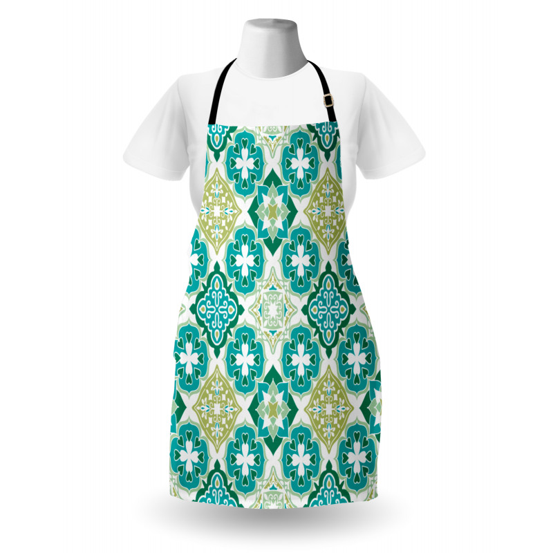 Geometric Colored Tiles Apron