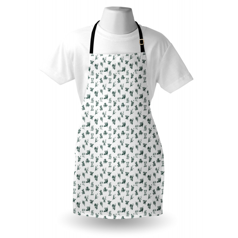 Vintage Garden Art Pattern Apron