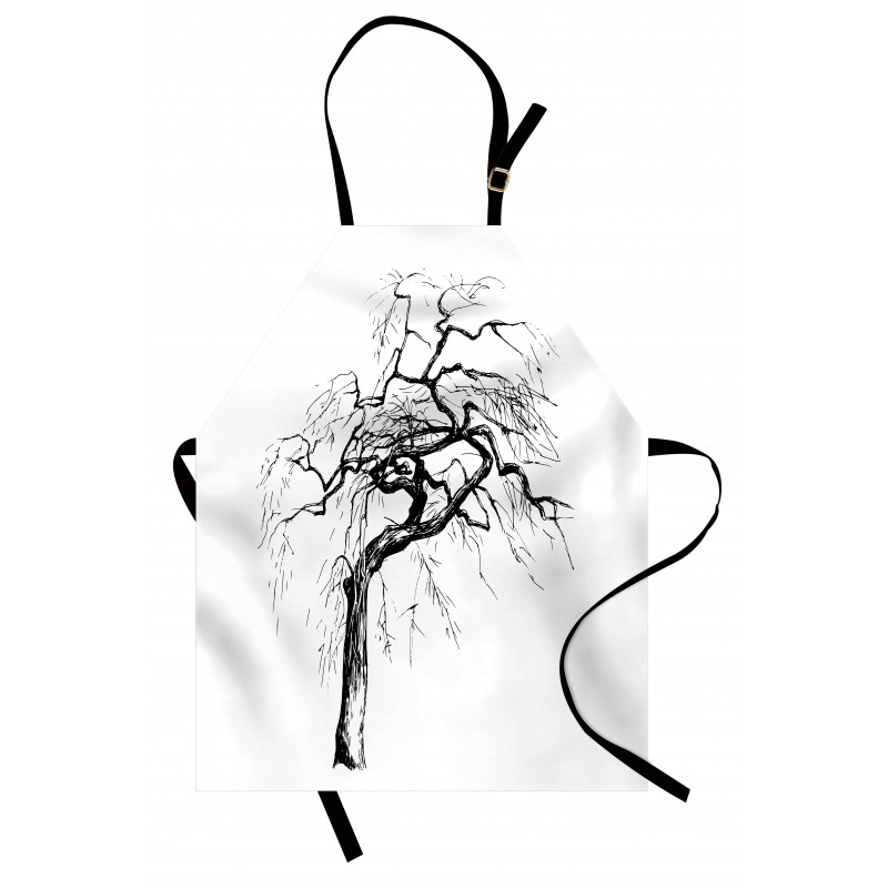 Autumn Tree Dry Branches Apron