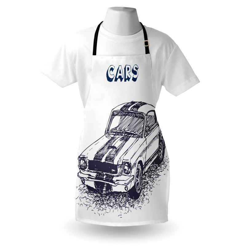 Sports Car Grunge Apron