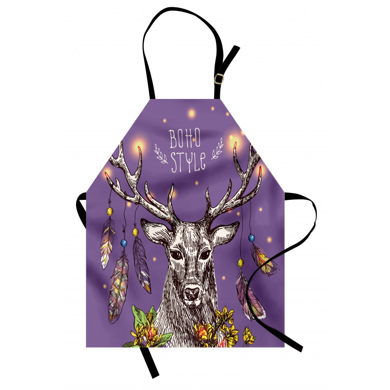 Wild Rein Deer Hand Drawn Apron