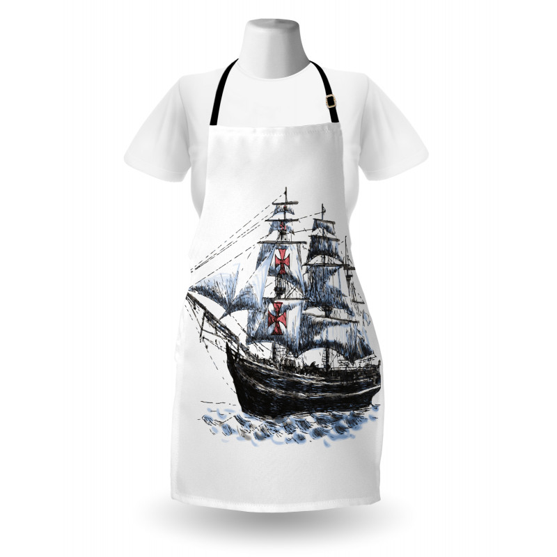 Columbus Ship Sailing Apron