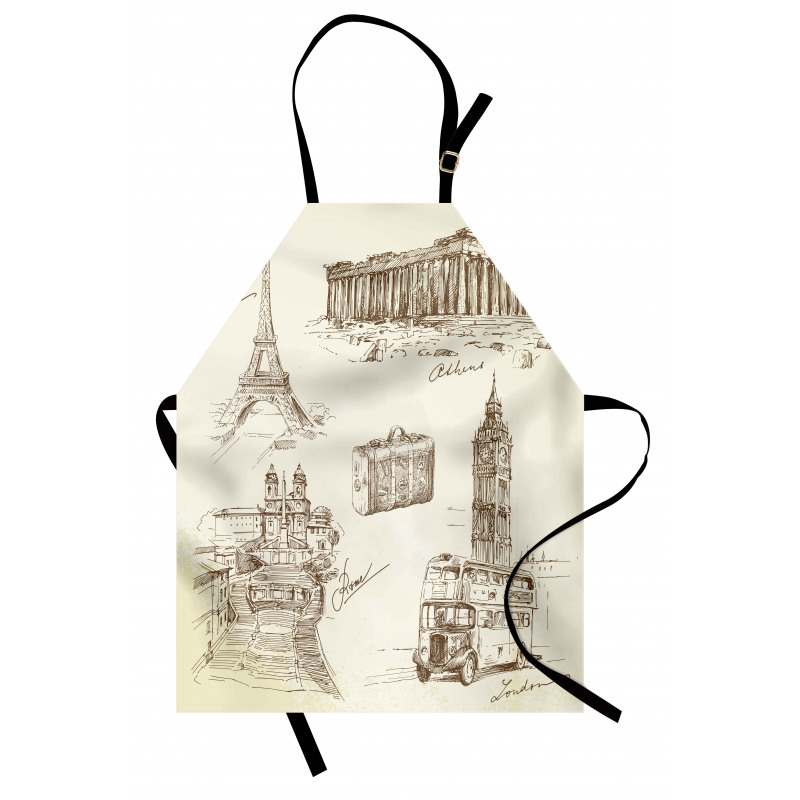Travel over Europe Apron
