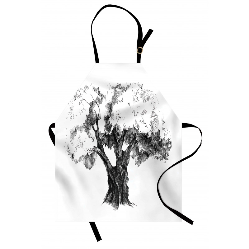 Olive Tree Retro Nature Apron