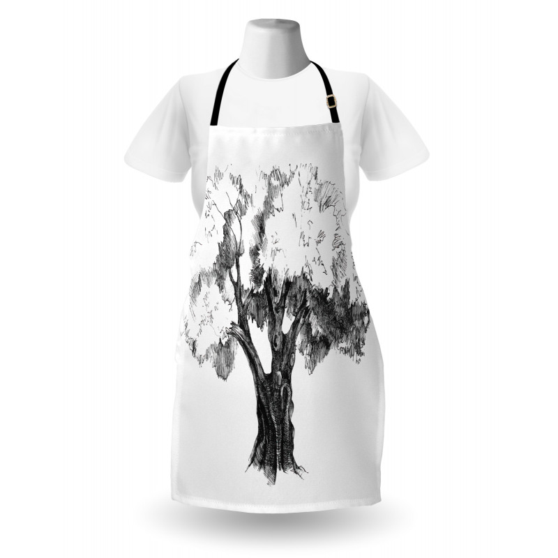 Olive Tree Retro Nature Apron