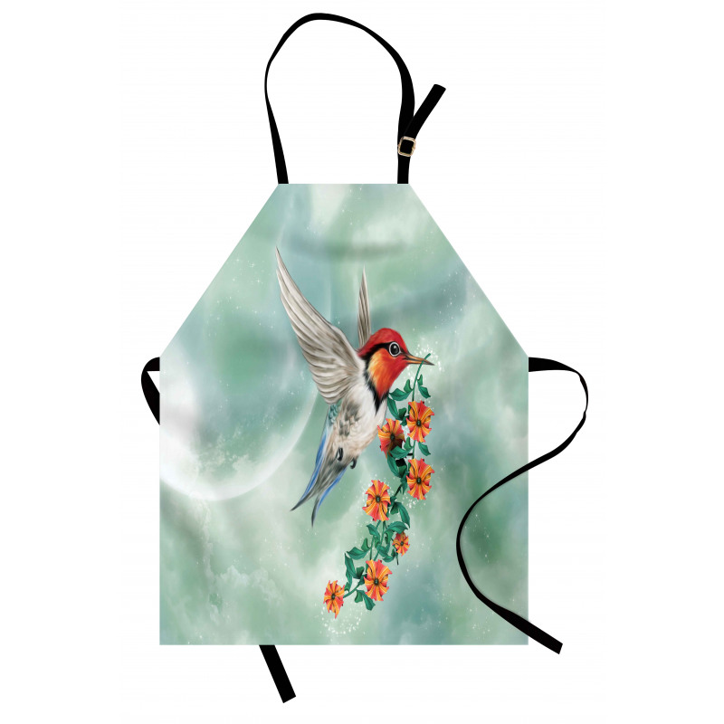 Bird with Flower Branch Apron