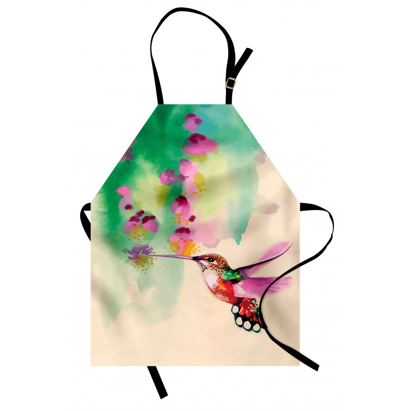 Colibri and Flowers Apron