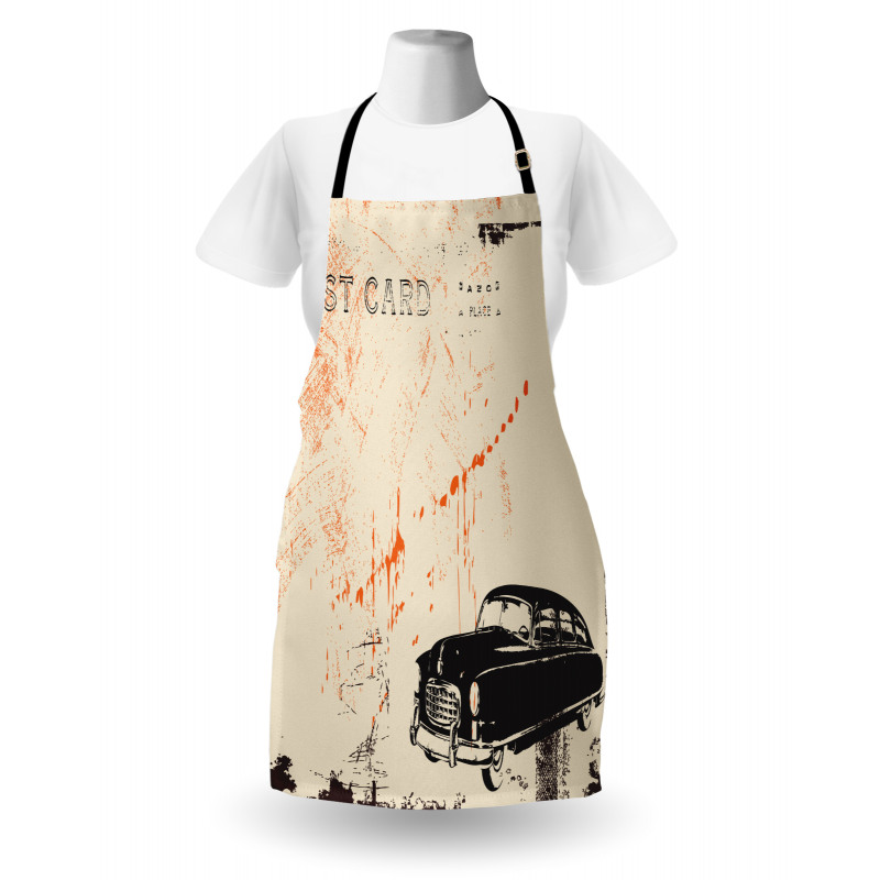 Old Fashioned Car Art Apron