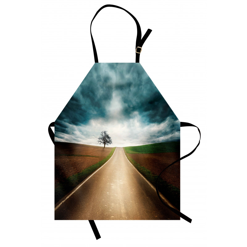 Roads Travel Clouds Apron